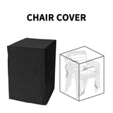 Garden Chair Cover Stacking Chair Cover Waterproof Winterproof Resistant Protective Cover (1x Garden Chair Cover +1x Storage Bag)