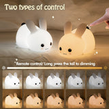 Night Lights for Kids, 7 Color Light Silicone for Baby Nursery, Portable USB Rechargeable Bedside Lamp