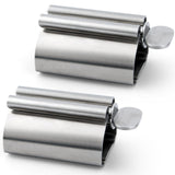 2PCS Toothpaste Squeezers, Toothpaste Tube Squeezer Metal Toothpaste Dispenser Stainless Steel Toothpaste Squeezer Tube Holder