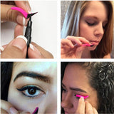 4Pairs of (classic style and dramatic syle) Silicon Wing Eyeliner Stamp Eyeshadow Stencil Models Wing Style Eye Liner Tool