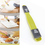 Stalls Adjustable Measuring Spoon Dual Sided Movable Metering Spoon with Leveler in Semi-Liquid Ingredients Sugar Coffee