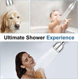 High Pressure Fixed Shower Head Rainfall Shower Head Leakproof Shower Heads With Angle-Adjustable Swivel Ball-Water Saving
