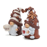 2PCS Coffee Gnomes Figurines - Swedish Elf Dwarf Decor for Bar, Home, Gifts  for holiday or birthday gifts