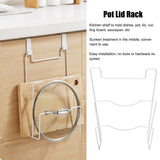 Southern Homewares - Pot & Pan Lid Hanging Organizer Rack, Set of , White - Kitchen and Pantry Storage Hanger