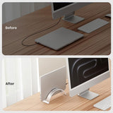 Elegant Acrylic Rack Invisible Desk Rack Unique Storage Rack for Efficient Organization of Notebooks and Office Supply