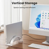 Elegant Acrylic Rack Invisible Desk Rack Unique Storage Rack for Efficient Organization of Notebooks and Office Supply