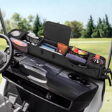 Golf Cart Front Storage Basket with Insulated Cup Holders, No-Drilling Club Car, Golf Cart, Golf Cart Storage Organizer