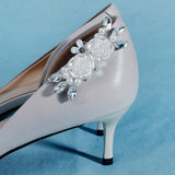 2 PCS Rhinestone Shoe Clips, Detachable Bridal Wedding shoe Charms Accessories Heels Shoe Decoration