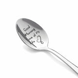 6 pcs Love You More Spoon,Love You More Engraved Spoon,Stainless Steel Espresso Spoon,Tea Coffee Dessert & Soup Spoon