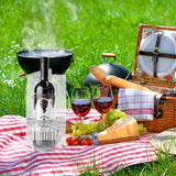4 Pack Wine Ice Bag Beer Cooler Bag Portable Collapsible Clear PVC White Wine Chiller Ice Bag for Outdoor Party Cold