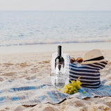 4 Pack Wine Ice Bag Beer Cooler Bag Portable Collapsible Clear PVC White Wine Chiller Ice Bag for Outdoor Party Cold