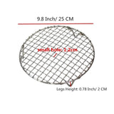 Stainless Steel Round Wire Baking Cooling Rack with Legs for Airfryer Oven, Nonstick Cooling Roasting Rack Net Grill Barbecue Rac