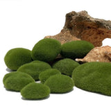 18PCS Artificial Moss Rocks (4 Sizes), Green Moss Decor for Floral Arrangements, Fairy Gardens and Crafting