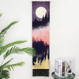 Tapestry Wall Hanging - 2PCS Forest Tree Sunset Starry Night Sky Nature Landscape Tapestries for Bedroom