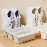 2pcs Storage Shoe Tray, Plastic Shoes Rack, Space-saving Shoe Organizer, No Assembly Required, Multifunctional