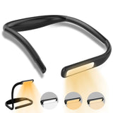 LED Neck Reading Light,Book Light In Bed,Adjustable Brightness Desk Lamp,3 Color with Bendable Arms,Suitable for Repairing