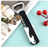 Multi-Use Bottle Opener,black Helpful Gadgets for Elderly Home Steel Beer Wine Opener Stainless Opener Household Can Kitchen