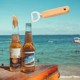 Wood Handheld Heavy Duty Stainless Steel Bottle Opener, Bartender Bottle Opener,Beer Bottle Openers for Home Kitchen