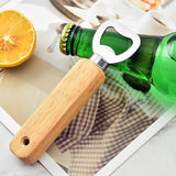 Wood Handheld Heavy Duty Stainless Steel Bottle Opener, Bartender Bottle Opener,Beer Bottle Openers for Home Kitchen