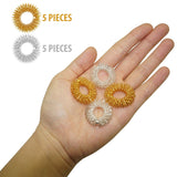 Finger Massage Ring 10 Pcs Relaxing Toy for Acupressure Therapy Releasing Stress Medicine Massager for Hands Silent Relax Reducer