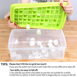 Crisper Ice Tray Whiskey Ice Mold Ice Chilling Tray Round Ice Cube Maker Square Ice Cube Maker Maker Machine 55-grid Ice
