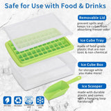 Crisper Ice Tray Whiskey Ice Mold Ice Chilling Tray Round Ice Cube Maker Square Ice Cube Maker Maker Machine 55-grid Ice