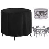 Table Covers Waterproof Round,Patio Furniture Cover Round Table Durable, Outdoor Lawn Patio Table Cover for All Weather