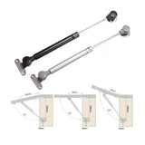 Furniture Supplies Fold Adjustable Randomly Stop Hinges Support Hinge Cabinet Doors Hydraulic (Size : Black and white)