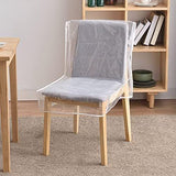 2 Pcs Large Plastic Clear Patio Furniture Chair Cover Outdoor Waterproof Dust Proof Swivel Lounge Chair Patio Rocking Chair