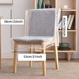 2 Pcs Large Plastic Clear Patio Furniture Chair Cover Outdoor Waterproof Dust Proof Swivel Lounge Chair Patio Rocking Chair