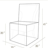 2 Pcs Large Plastic Clear Patio Furniture Chair Cover Outdoor Waterproof Dust Proof Swivel Lounge Chair Patio Rocking Chair