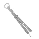 Butterfly Knife Style Bottle Opener Multitool Beer Opener Metal Bar Supplies, Beautiful Bottle Opener,Bottle Opener
