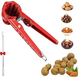 Multifunction Nutcracker with Non Slip Handle, Contains Walnut Needles, Heavy Duty Pecan Walnut Plier and Chestnut Opener Tool for Walnuts, Chestnuts, Hazelnuts