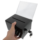 Lockable Donation Box for Secure Money Collection, Cash Holder for Office, Workplace, Charity, Fundraising, and Event Use