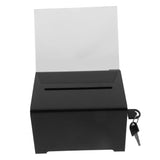 Lockable Donation Box for Secure Money Collection, Cash Holder for Office, Workplace, Charity, Fundraising, and Event Use