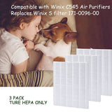 HEPA replacement filter S for C545, only replacing 1712-0096-00, 3 packs of filters