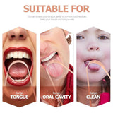 Metal Tongue Cleaner Scraper with Storage Box for Household Oral Cleaning