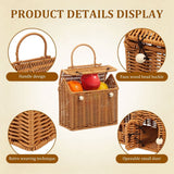 House Shaped Basket with Door, Comfortable to Carry Resists Moisture, Mold, Fading, and Cracking for Picnic, Gift, Home Decor