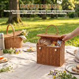 House Shaped Basket with Door, Comfortable to Carry Resists Moisture, Mold, Fading, and Cracking for Picnic, Gift, Home Decor