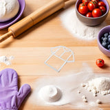 4-Piece Sports Cookie Cutters Set Football Fondant Mold White for Party Cake Decorating