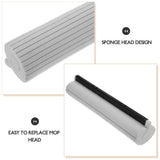 Replacement Sponge Mop Grey 3-Pack for Rolling Mop and Absorbent Cleaning Pads