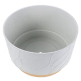 White Plastic Flower Pot with Luxury Texture for Orchid and Succulent Planters