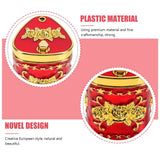 Red Toothpick Holder Jar with Embossed Floral Design, Decorative and Practical for Home, Kitchen, and Restaurant Use