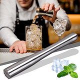Drink Muddler for Cocktails, Stainless Steel Fruit Crusher, Ice Crushing Rod Crusher Professional Bar Masher Mixing Tool, for Bar Party and Home