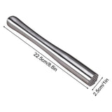 Drink Muddler for Cocktails, Stainless Steel Fruit Crusher, Ice Crushing Rod Crusher Professional Bar Masher Mixing Tool, for Bar Party and Home