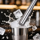Drink Muddler for Cocktails, Stainless Steel Fruit Crusher, Ice Crushing Rod Crusher Professional Bar Masher Mixing Tool, for Bar Party and Home
