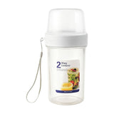 Breakfast On The Go Cups, Portable Parfait Container, Leakproof Breakfast & Salad Jar for Yogurt/Overnight Oats/Cereal/Fruit/Snacks