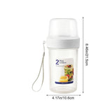 Breakfast On The Go Cups, Portable Parfait Container, Leakproof Breakfast & Salad Jar for Yogurt/Overnight Oats/Cereal/Fruit/Snacks