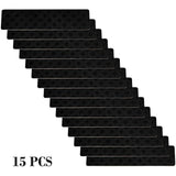 Non Slip Stair Treads 15 Pack Self Adhesive Carpet Mats for Wooden Steps Pet Safe Washable Indoor Staircase Safety Grip Home Decor
