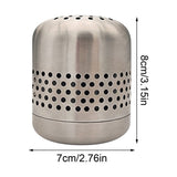 Stainless Steel Refrigerator Deodorizer Box, Reusable Fridge Odor Absorber and Eliminator, No Battery Air Purifier for Freezer, Closet, Cabinet, Car, Bedroom, Compact 3.15in